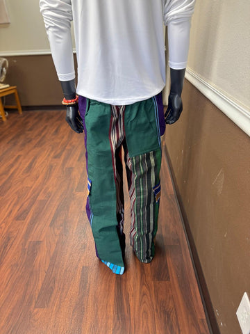 Asooke Mix Pattern Full Baggy Pant