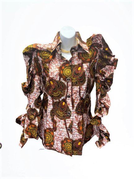 AFRICA PRINT TOP