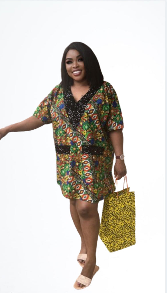 casual short ankara dresses Short Ankara Gown Style