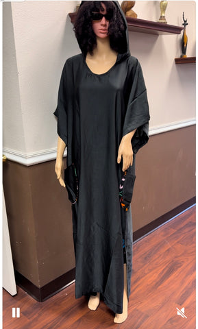 Hoodie Silk Gown