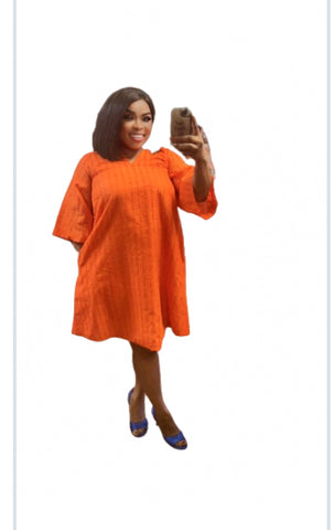 Orange Short Dress