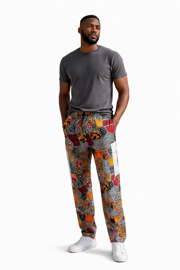 Multicolor Ankara Staement Utility Pants