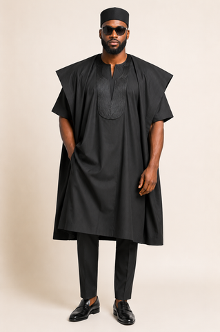 Midnight Prestige Classic Agbada Set