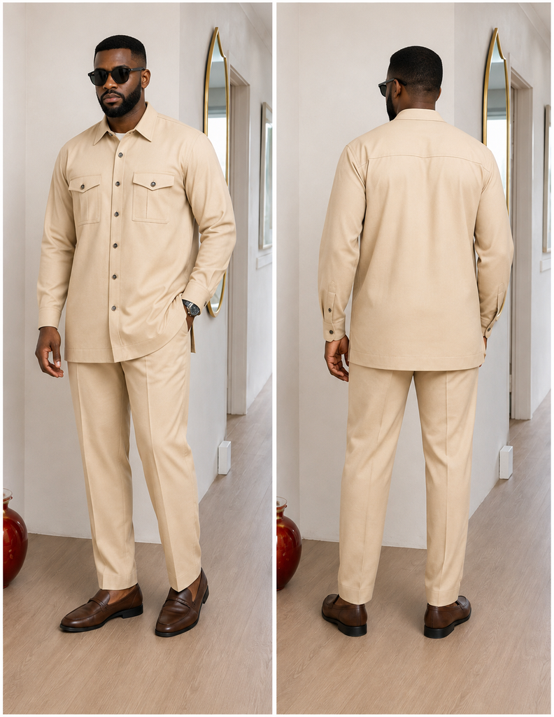 Men’s Classic Cream  Two-Piece Set