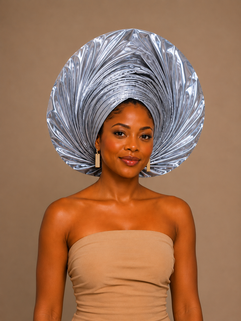 Royal Silva Metallic Auto Gele Headwrap