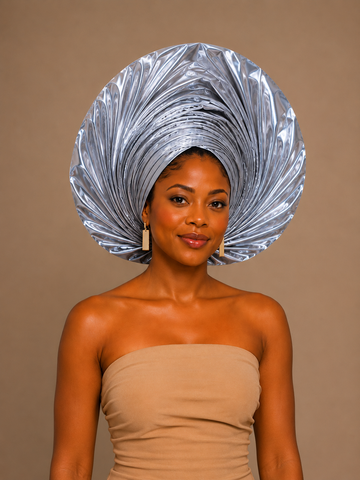 Royal Silva Metallic Auto Gele Headwrap