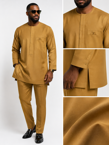 Premium Camel Gold Senator Set – Modern Luxury Collection