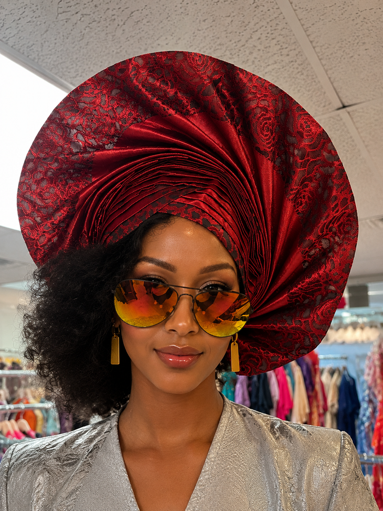 Ruby Royale Sego Auto Gele Headgear