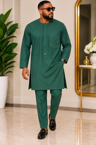 Emerald Green Classic Long-Sleeve Senator Set