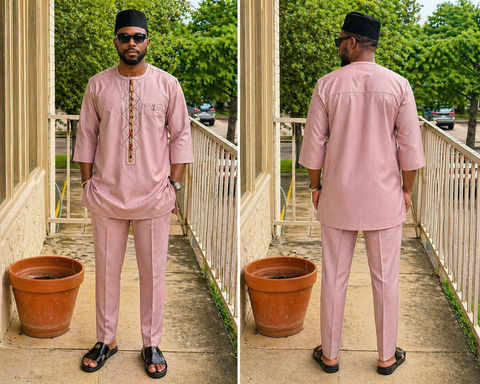 Dusty Rose Senator Set – 3/4 Sleeve Classic