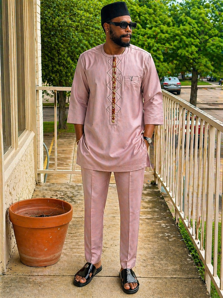 Dusty Rose Senator Set – 3/4 Sleeve Classic