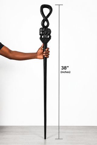 Fashion Statement Wooden Carved Stick