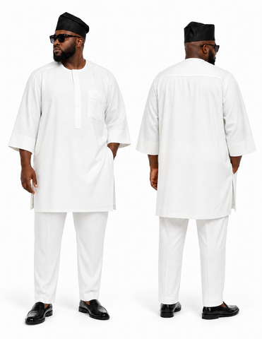 Royal Pearl Ivory White Dotted Senator Set