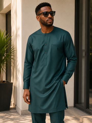 Pure Green Senator Set with Triple-Layer Chest Pocket
