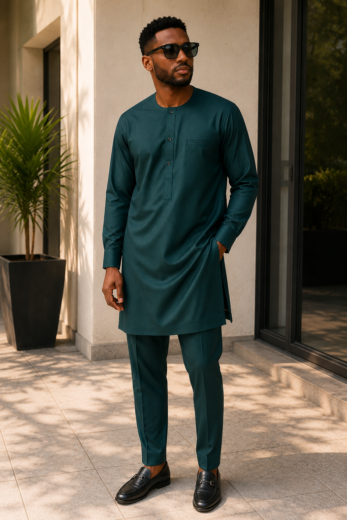 Pure Green Senator Set with Triple-Layer Chest Pocket