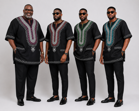 Heritage Brotherhood Embroidered Dashiki Collection