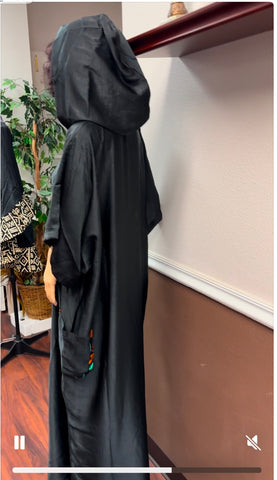 Hoodie Silk Gown