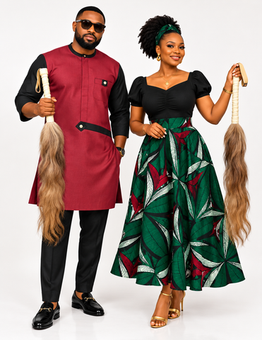 Traditional African Horsetail Fly Whisk (Irukere) – Royal Cultural Ceremonial Accessory
