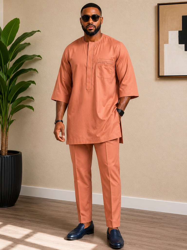 Silk Terracotta Senator Set with Utility Pockets