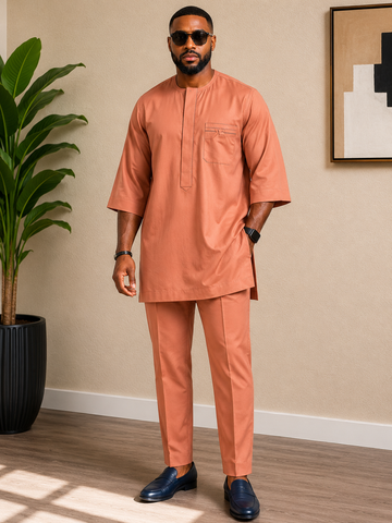 Silk Terracotta Senator Set with Utility Pockets
