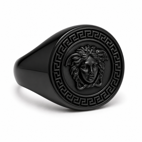 Medusa Head Signet Ring – Masculine Statement Ring