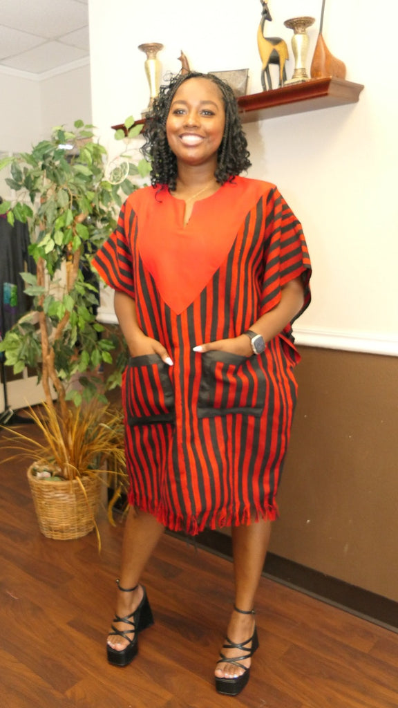 aso oke short dress Aso Oke Cinched Waist African Basque Waistline Dress / Aso-oke Dress