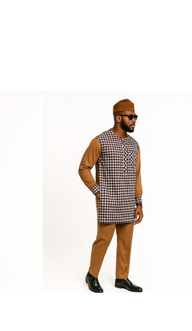 Classic Check & Suede Fusion  Set