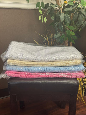 Assorted Premium Dry Lace Fabrics – 5 Yards Each