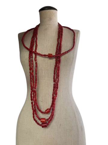 Spectrum Ceremonial coral Beads Set (4)