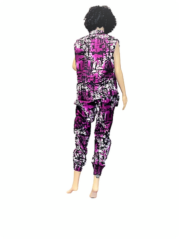 CROP PANT WITH SLEEVELESS TOP