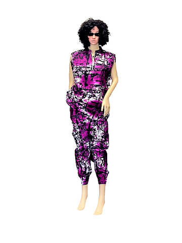 CROP PANT WITH SLEEVELESS TOP
