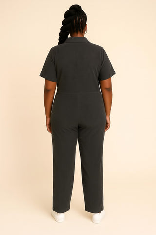 Urban Roots Ankara-Accent Corduroy Jumpsuit