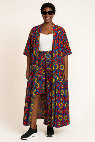 Tribal Grace Maxi Kimono Set