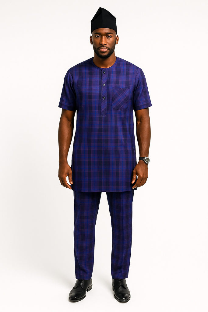 Purple Checkered Senator Set