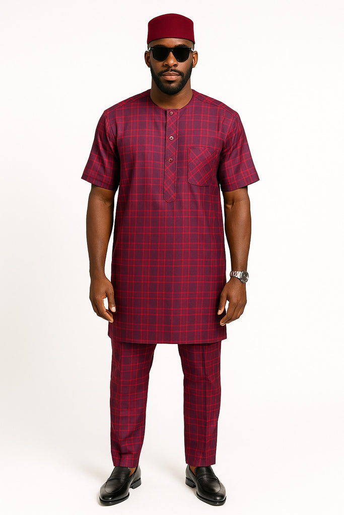 Wine Checkered Senator Set