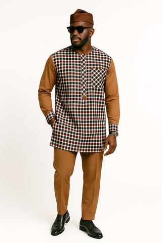 Classic Check & Suede Fusion  Set