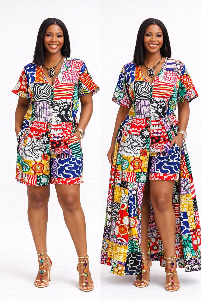 Bold Bloom Ankara 3-Piece Statement Set