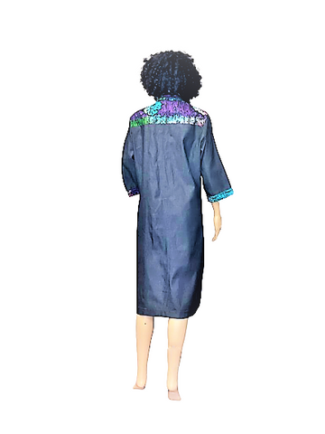 PATCHES JEAN DRESS