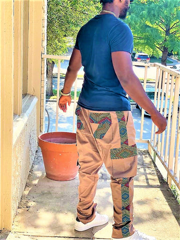 Africa Print Patches Pant