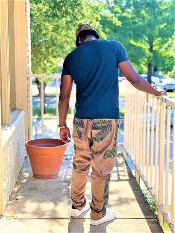 Africa Print Patches Pant