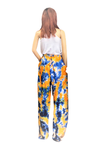 AFRICA PRINT SILK PANT