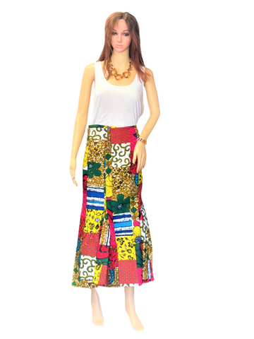 ANKARA PATCHES  SKIRT