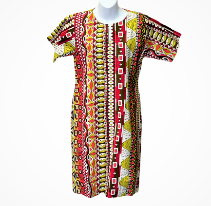 AFRICA PRINT CUTE DRESS